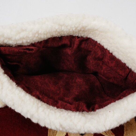 Woof & Poof Style Christmas Stocking Wool Reindeer with Pom Poms - Picture 5 of 5